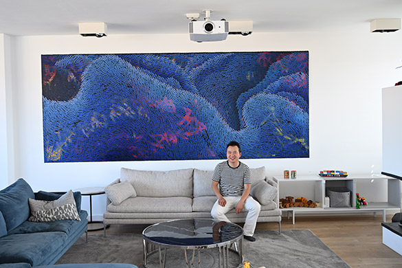 DALAI by OTGO 2019-2020, acryl on canvas 160 x 400 cm